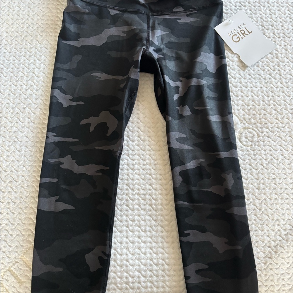 Athleta Girl Black Camo Kids Leggings